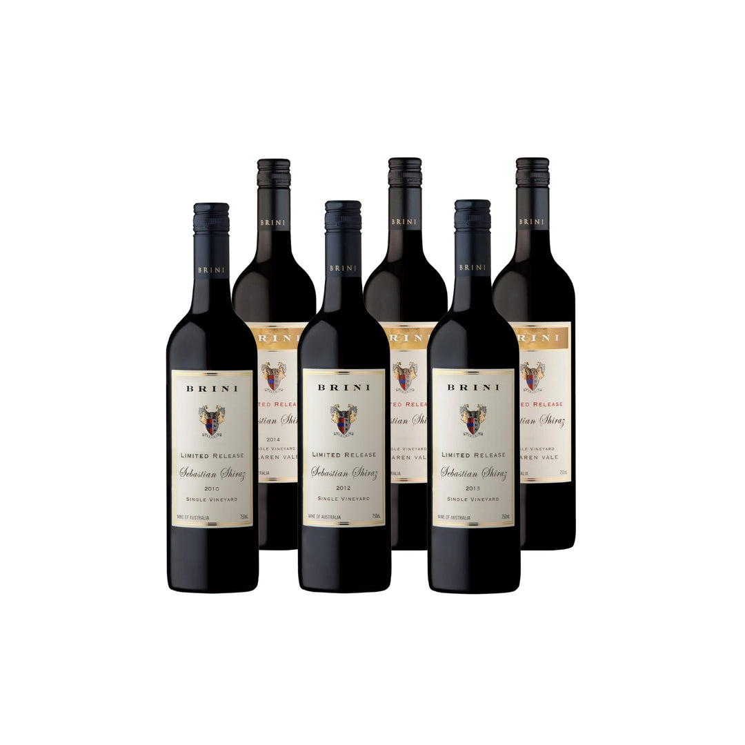 Brini Estate Wines - Limited Release Sebastian Shiraz Vertical Vintage 6 PACK